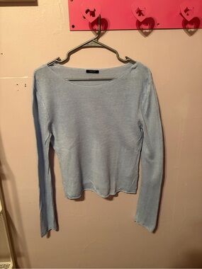 MASSIMO DUTTI Knit Linen Blend Sweater